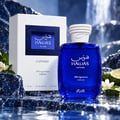 RASASI Hawas Sapphire FB Fragrances Edition by Rasasi 100ml EDP — Blue glass perfume bottle with white textured cap next to its white box, both featuring blue and gold accents.