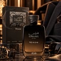 RASASI Hawas Venom by Rasasi 100ml EDP — Black box with snake pattern and snake-wrapped cap bottle, showcasing the fragrance.