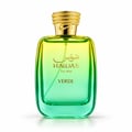 RASASI Hawas Verde by Rasasi 100ml EDP — Green box with gold accents next to a gradient green and yellow glass perfume bottle with a gold textured cap.