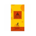 Maison Alhambra Jean Lowe Summer Vibes 100ml Alhambra — A perfume bottle with a gradient of yellow to orange to red liquid, set against a bright yellow box and a white cylindrical case. | Maison Alhambra Jean Lowe Summer Vibes 100ml Alhambra — Botol minyak wangi dengan cecair gradien dari kuning ke jingga ke merah