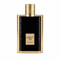 Khadlaj Karus Gold Absolu by Khadlaj 100ml EDP Unisex — Black ribbed bottle with gold accents and cap, next to its dark brown box with gold vertical lines and a gold label.