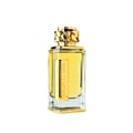 Afnan Lynked Forever by Afnan 100ml Eau De Parfum — A gold-capped perfume bottle stands next to its rose gold box with