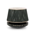 Maison Asrar Never Forget Me by Maison Asrar 90ml EDP Women — Green textured box lid open, revealing a dark bottle with gold accents and textured interior.