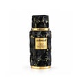 Armaf Old Money by Armaf 100ml EDP Unisex — Black textured bottle with gold accents and matching cylindrical box with gold marble pattern