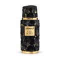 Armaf Old Money by Armaf 100ml EDP Unisex — Black textured bottle with gold accents and matching cylindrical box with gold marble pattern