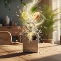 Supremacy Collector’s Edition a Ceramic pot with decorative elements on a wooden table in a bright room.