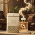 Perfume box with 'Al Andalus Granada' branding on a white background