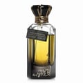 Perfume bottle with intricate design on a white background