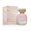 Aura perfume bottle and packaging on a white background