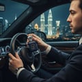 al ameed lelaki dalam kereta pegang botol malam kl malaysia