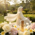 perfume Angham Lattafa di Taman Botani Putrajaya dengan wanita Malaysia berhijab