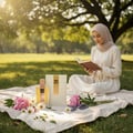gambar Angham Lattafa di Taman Tasik Perdana dengan wanita Malaysia