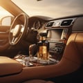 Awraq Al Oud dalam kereta dengan glow amber – style lelaki premium Malaysia