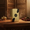 Awraq Al Oud Spicy Vanilla atas meja kayu oud – vibe oriental masculine Malaysia