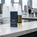 Jasoor Lattafa di KLCC esplanade dengan pasangan Malaysia