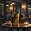 Oud Lail Maleki di meja kafe dengan lighting malam – perfume stylish Malaysia