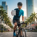 Lelaki Melayu dengan gear cycling membawa Alpine Homme Sport – vibe active lifestyle Malaysia