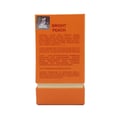 Orange box with text and branding on a white background
