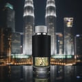Encode by Maison Alhambra perfume bottle with KLCC skyline men fragrance Malaysia