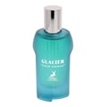Perfume bottle labeled 'Glacier Pour Homme' by Maison Alhambra on a white background