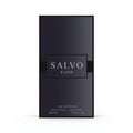 Black perfume bottle labeled 'Salvo Elixir' on a white background