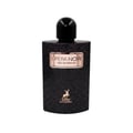 Black perfume bottle labeled 'Opera Noir' by Maison Alhambra on a white background
