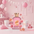 Rose Origami di kafe dengan tema kertas dan pink – perfume sweet Malaysia