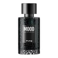 Perfume bottle labeled 'Mood Pure' on a white background