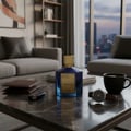 Satin Luxe for Men atas meja kopi, gaya lifestyle lelaki Malaysia