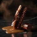 Broken perfume bottle releasing cocoa powder and caramel aroma Malaysia – Tiramisu Coco”