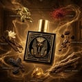 Rayhaan Pharaoh by Rayhaan 100ml EDP Unisex — Black perfume box and bottle featuring a gold pharaoh mask design, with hieroglyphics on the box.