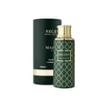 Maison Asrar Regent by Maison Asrar 100ml EDP Unisex — Dark green bottle with gold geometric pattern and gold cap, featuring a gold label with 'REGENT ROYAL COLLECTION' text.